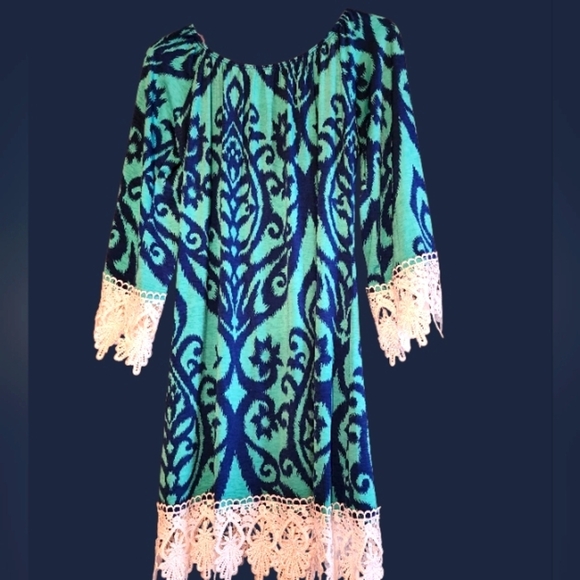 NWOT 2B Together Blue and Turquoise Tunic - Picture 4 of 4